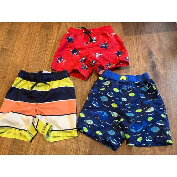 Boys Swim Trunks Rash Guard Lot 18M, 18-24M, Swiggles, Old Navy, Cat & Jack - Picture 4 of 12